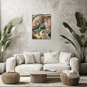 Stillness in Motion: A Devotional Fan of Nature and Identity