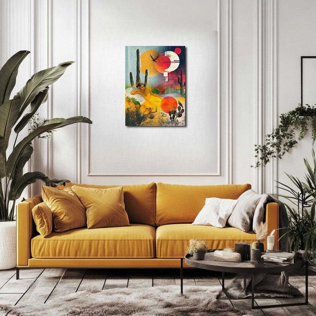 Solar Recline: The Reverie of Sra. Doña in a Desert Geometry