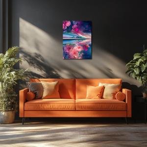 Bloom of Stillness: Lake George Reflection