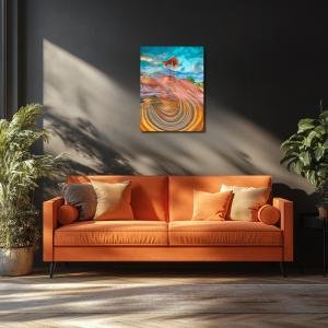 Echoes Beneath the Stone: Red Hills with Pedernal