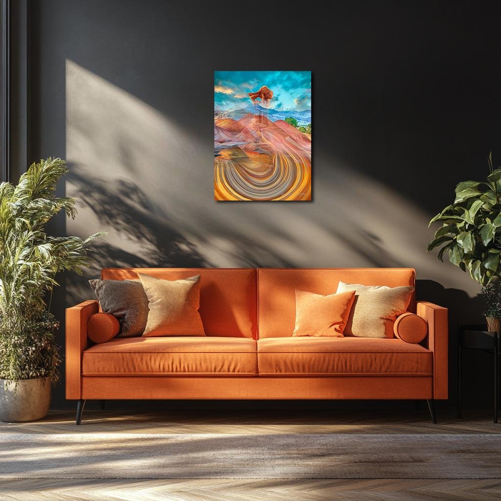 Echoes Beneath the Stone: Red Hills with Pedernal