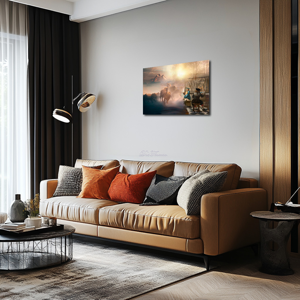 Veins of Porcelain: Gallop Through the Golden Canvas