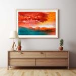 Crimson Reflections: A Symphony of Autumn and Mountains