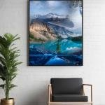 Whispers of Winter: Reflections of Ice and Mountain Majesty